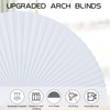 Arch Small Window Shade Curtains Half Circle Moon Pleated Blinds