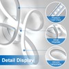 Dorlink Ceiling Lights, Silver Flower Ceiling Light 30W, Creative Flower