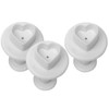 Ateco Set of 3 Sugar Paste Heart Cutters