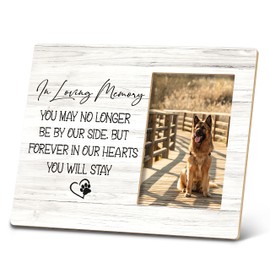 SRADMO Pet Memorial Picture Frame,Pet Dog Cat Memorial Gifts 10×8 inch Wooden Tabletop Photo Frame for Pet Owners,Pet Loss Sympathy Gift,Sympathy Gifts for Loss Of Dog,Passed Away Dog Memorial Gifts (colour-4)