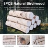 8 Pack Birch Logs for Fireplace Decor Crafts Versatile Unfinished
