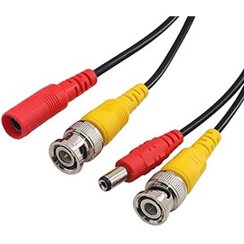 Yeung Qee 50m BNC video power cable security camera Cable with 2 Female Connetors for All HD CCTV DVR Surveillance System (50m)