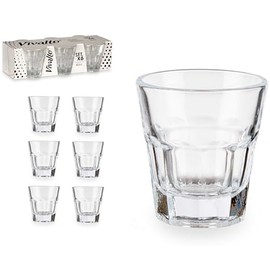 6-tlg. Set Schnapsgläser mit schwerem Glasboden - Schnapsbecher - Pinnchen - Shotgläser - Stamperl