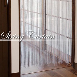 Noren Workshop 21564 String Curtain String Screen, Beauty Salon, Bar, Salon, Gray, Width 35.4 x Length 66.9 inches (90 x 170 cm)