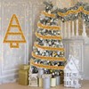 Tinsel Christmas Tree Gold & White 4 x 3 m