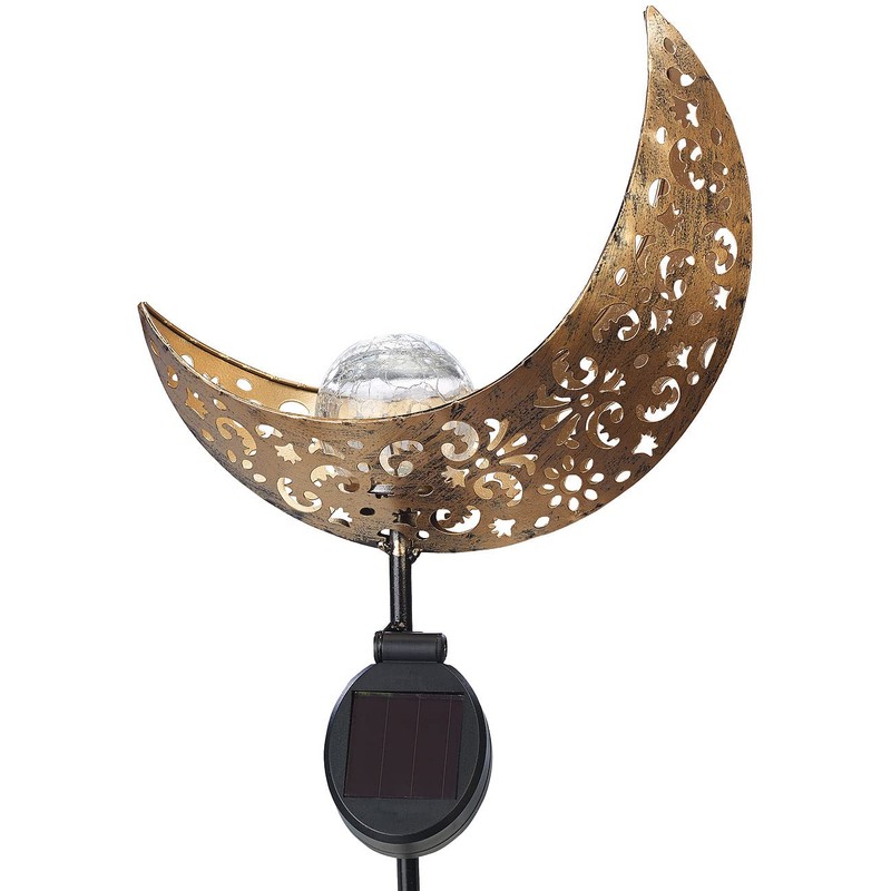 Lunartec Garden Decoration Solar: Solar Moon Light with RGB LEDs