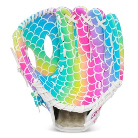 OlyPegic Baseball Glove for Children - Lightweight Synthetic Leather | PU Palm | Breathable Mesh | Soft Lining | For Tee Ball & Youth League | Boys & Girls