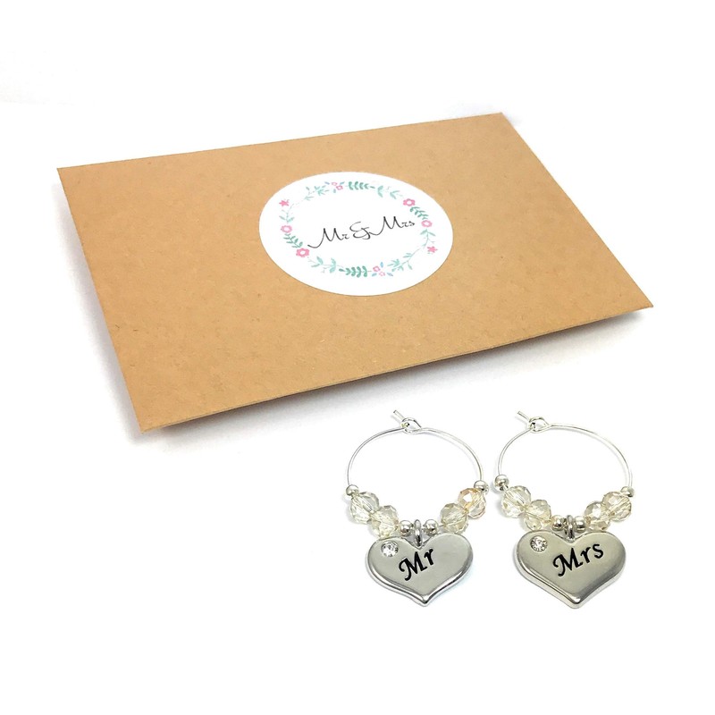 Libby's Market Place Mr and Mrs Glass Charms