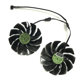 iHaospace 2 Pcs/lot T129215SU Graphics Card Fan for GIGABYTE GTX 1050Ti 1060 1070 RX 470 480 570 580 R9 380X