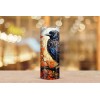 Handmade Autumn Raven 20 oz Tumbler – Fall Leaves &