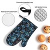 Sea Turtle Print Heat Resistant BBQ Gloves Oven Mitts and