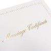 GraduationMall Wedding Certificate, Public Certificate, Suede Type, Light Blue, A4