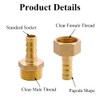 SEIWEI G 1/2" Female Thread x 12mm Barbed Hose Pipe