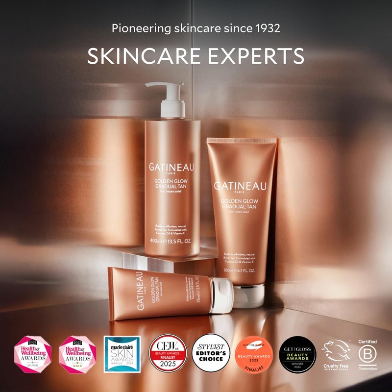 GATINEAU Golden Glow Gradual Tan 75ml & Face Serum 50ml