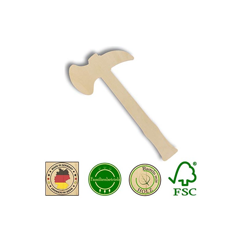 Herr Bo & Co 10 x Tomahawk 3 mm Birch