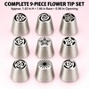 Russian Piping Tips for Cake Decorating – 9-Piece Flower Nozzle