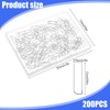 LIQWEI 200Pcs U Pins for Crafts, Floral Pins, Pin for