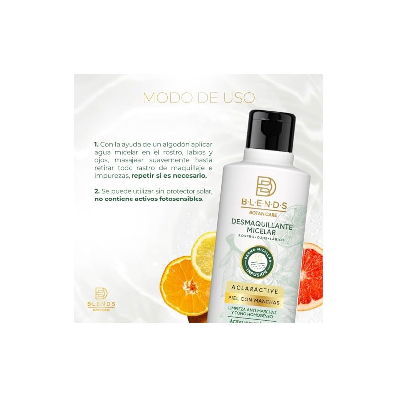 Blends Botanicare Desmaquillante Micelar Aclarante 350ml