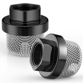 Nuanchu 2 Pcs 3/4 Inch Garden Hose Inlet Strainer, Stainless Steel Mesh Strainer, 235004 Garden Hose Screen Filter, Airless Sprayer Paint Sprayer Parts for Sprayers Filters