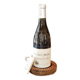 Calaisio, 6 Inch Woven Wine/Champagne Bottle Coaster
