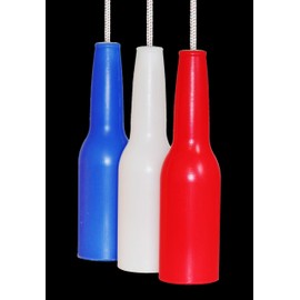 Do-All Outdoors Reusable Bottle Shooting Targets, All Calibers, Pack of 3, Multicolor, 9" X 9" X 2.5", Red/White/Blue