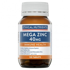 Ethical Nutrients Buy Ethical Nutrients Mega Zinc 40mg 120 Tablets Online