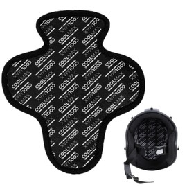 YFFSFDC Helmet Inner Liner Pad, COOLMAX Material, Sweat Absorbent, Quick Drying, Clean, Helmet Interior, Mesh, Cushion, Double-Sided Velcro Included (Black)