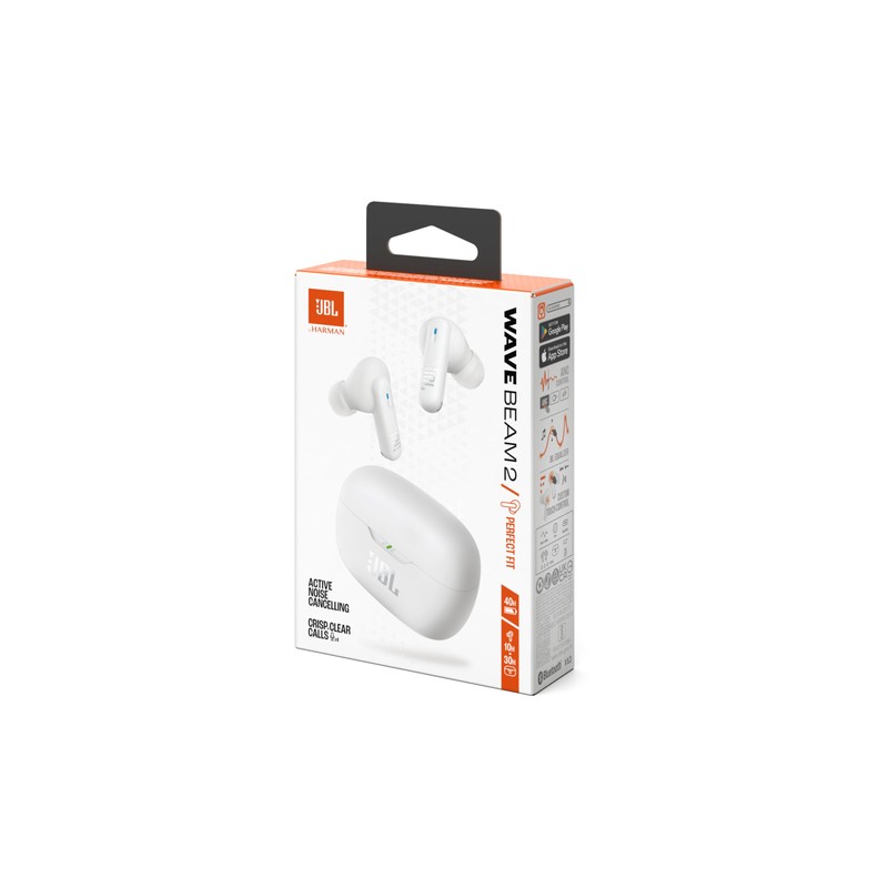 JBL Wave Beam 2, Wireless Noise Cancelling Bluetooth Earbuds with