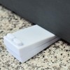 2-Pack Door Stopper Base Set - Safety Accessory Anti-slip White 2ea