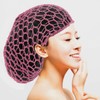 WOFASHPURET 2pcs Mesh Crochet Hair Net,Knit Women Hairnet Snoods Cover
