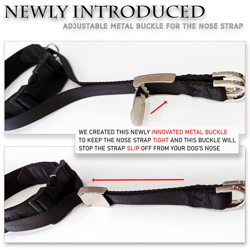 PetsProMax No-Pull Dog Headcollar for Large Dogs (Size L) -