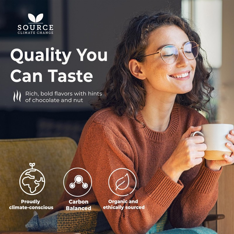 Source Climate Change Coffee Award Winning Organic Medium Roast Nicargua