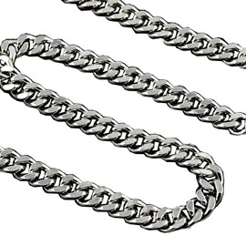 Heavy Metal Biker Punk Wallet Chain Long Pants Key Chain for Men Silver Tone (50cm)