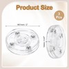 uxcell 3Pack Acrylic Lazy Susan Turntable, 2" Spinner Lazy Susan