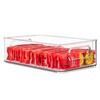 primebox Clear Plastic Organizing Container with Integraged Handles for Home