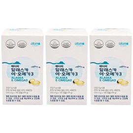 Atomy Alaska E Omega 3 180 capsules (3) / 애터미 알래스카 이 오메가 3 180캡슐 3개