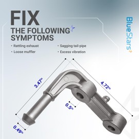 BlueStars 68275662AB Rear Left Exhaust Bracket Muffler Support Assembly Drive Side Compatible with Dodge Ram 1500 2019-2024 5.7L 6.2L Replace 68275662AB