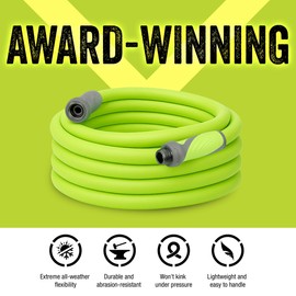 Flexzilla Garden Lead-in Hose with SwivelGrip, 5/8 in. x 5 ft., Lightweight All-Weather Water Hose, Durable and Flexible, Leak-Free Connections
