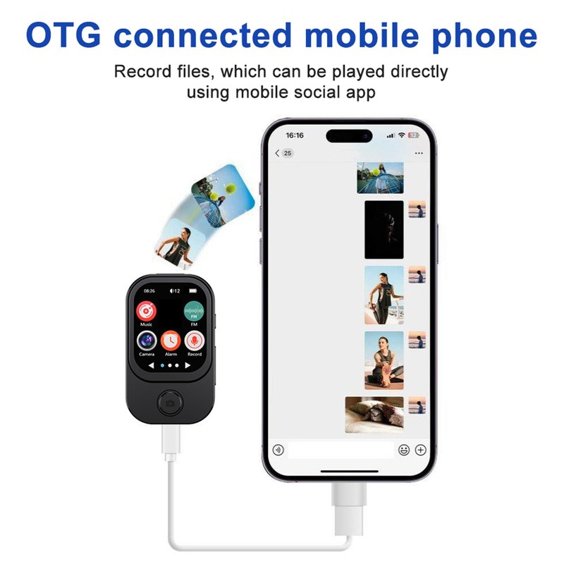 MP3 Player with Bluetooth 5.4, Portable Digital Lossless Music Player