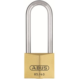 ABUS 36520 63mm Stainless Steel Long Shackle Service Brass Padlock with 706 Alike Keyed