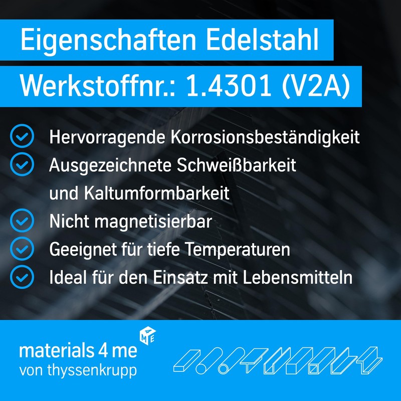 thyssenkrupp Stainless Steel Angle 20 x 10 x 3 mm