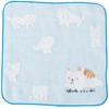 Seikan Great World OBSS-070 BL Pile Gauze Towel Handkerchief, 9.8