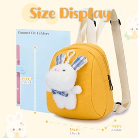 BAGROUPS 27 x 22 x 9 cm Children's Boys Girls Soft Toy Plush Backpack and Bag for Toddlers Children's Backpack, Small Plush Backpack for 3-5 Years, black