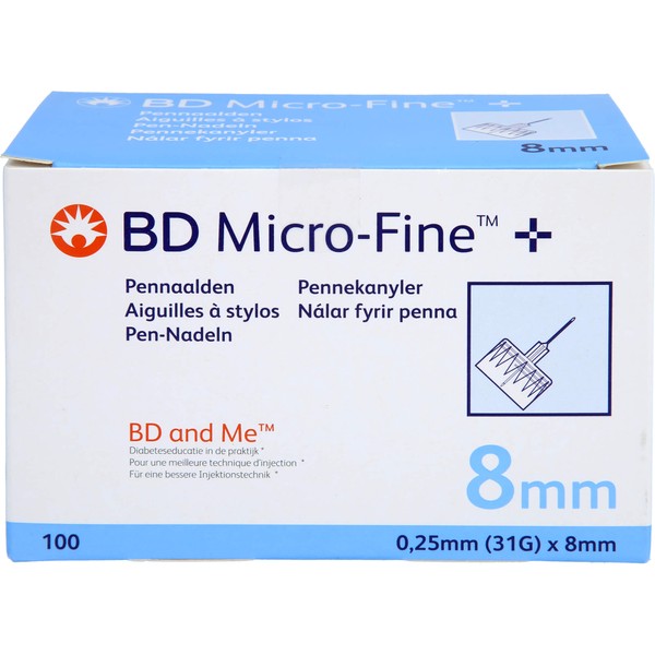Nicht vorhanden BD Micro-Fine + 8 Nadeln 100x0,25x8mm, 100 St KAN