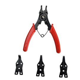 SEWACC 1 Set Circlip Pliers Set Ring Remover Tool for Automotive Mowers Plumbing Strong Spring Handle to Reduce Hand Fatigue for Internal External Fixing Rings