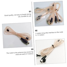 SHINEOFI Fm Antenna Cable with Female Connector for Power Amplifiers Indoor Antenna Signal Enhancer Straight Connector for Optimal Reception for Stereo Receivers and Radios