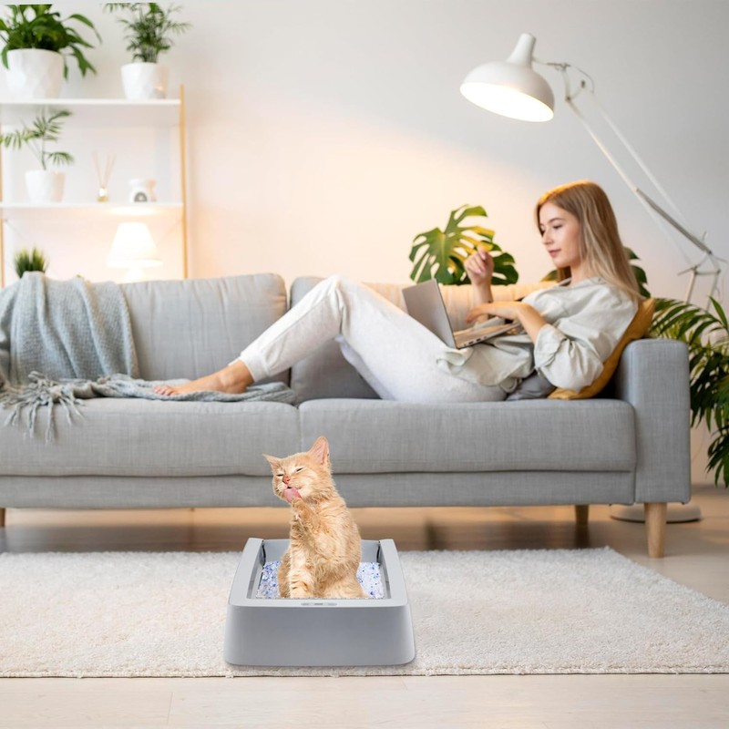Stainless Steel Reusable Litter Tray Compatible with Petsafe Scoop-Free Self-Cleaning