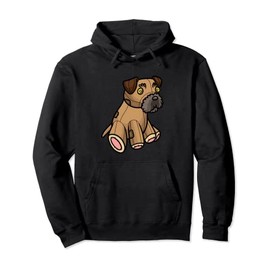 Border Terrier Stuffed Animal Dog Pullover Hoodie