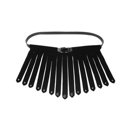 Roman Gladiator Cosplay Costume Kilt Medieval Armor Skirt Leather Roman Apron Belt Vintage Knight Armor Skirt Black