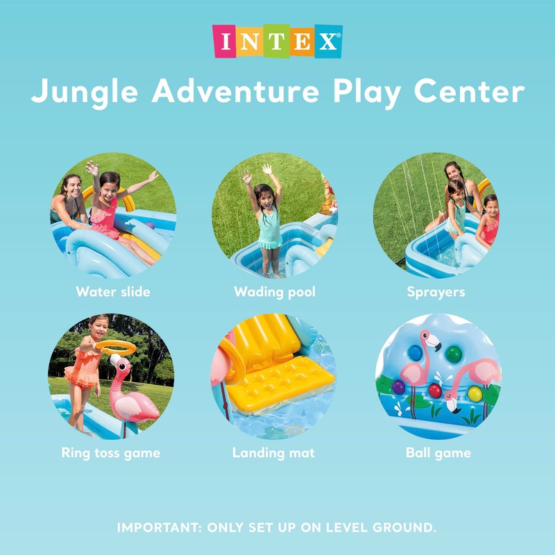 Intex 96" x 78" x 28" Inflatable Jungle Adventure Play
